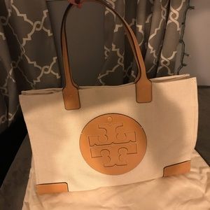 NEW! Tory Burch Ella Tote Canvas